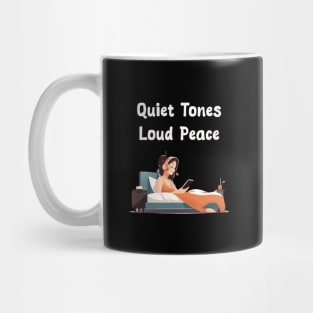 Quiet beat, Loud tones - Introvert Mug